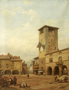 Broletto, Como autorstwa George Clarkson Stanfield