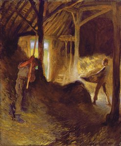 W stodole autorstwa George Clausen