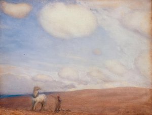 Orka na zboczach autorstwa George Clausen