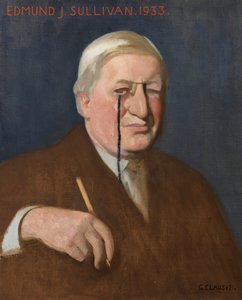 Portret Edmunda J. Sullivan autorstwa George Clausen