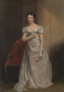 Harriet Smithson jako panna Dorillon w filmie "Wives as They Were, and Maids as They Are" autorstwa Elizabeth Inchbald autorstwa George Clint