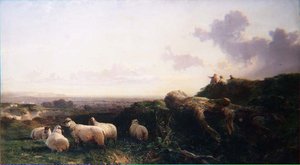 Wieczór na South Downs autorstwa George Cole
