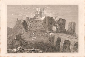 Zamek Corfe, Dorsetshire autorstwa George Cooke