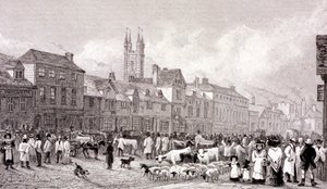 Rynek Smithfield, Londyn, ok. 1830 r.