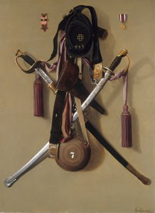 Insygnia wojny domowej majora Levi Gheen McCauley, 1887 autorstwa George Cope