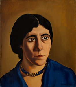 Portret Concetta Scaravaglione (1900-75) (olej na płótnie)
