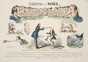 Kapituła Nosów, wyd. 1834 (grawerowanie ręcznie kolorowane) autorstwa George Cruikshank