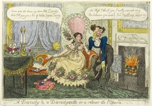 Dandys i Dandyzette autorstwa George Cruikshank