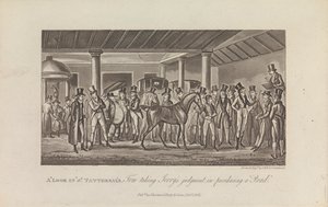 „Zajrzyj” do Tattersala autorstwa George Cruikshank