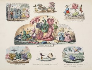 Budynek maski, wyd. 1828 (ręcznie kolorowane grawerowanie) autorstwa George Cruikshank