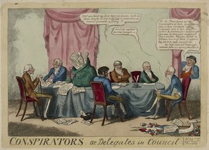Spiskowcy, opublikowano 1 lipca autorstwa George Cruikshank