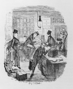 Wczesne autokary, c.1836 (grawerowanie) autorstwa George Cruikshank