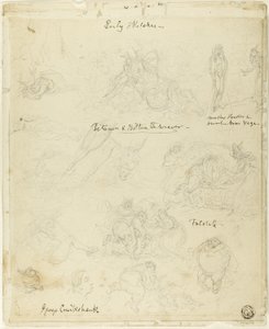 Wczesne szkice do Falstaffa, Snu nocy letniej autorstwa George Cruikshank