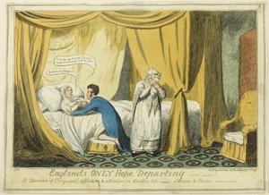 Jedyna nadzieja Anglii odchodzi autorstwa George Cruikshank