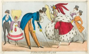 Modni ludzie z 1818 roku autorstwa George Cruikshank