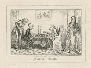Gra w szachy autorstwa George Cruikshank