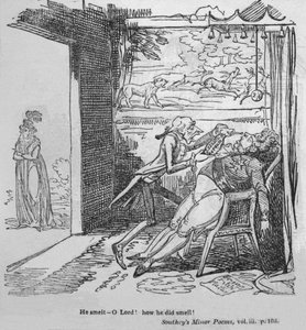 Pachniał - O Panie! Jak pachniał!, ok. 1820. autorstwa George Cruikshank