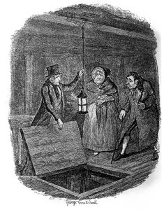 Ilustracja do "Olivera Twista" (Olivier) Charlesa Dickensa (1812-1870), autorstwa George