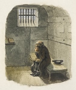 Ilustracja do filmu "Oliver Twist" autorstwa George Cruikshank