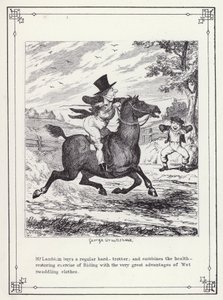 Ilustracja do książki Własna licencjata, czyli postępy pana Lambkina (Gent) (rycina) autorstwa George Cruikshank