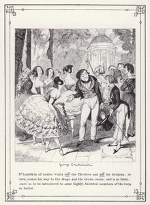 Ilustracja do książki Własna licencjata, czyli postępy pana Lambkina (Gent) (rycina) autorstwa George Cruikshank