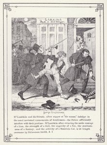 Ilustracja do książki Własna licencjata, czyli postępy pana Lambkina (Gent) (rycina) autorstwa George Cruikshank