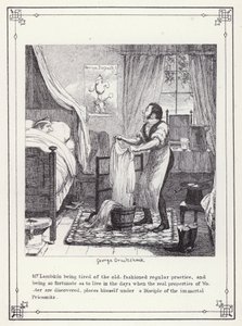Ilustracja do książki Własna licencjata, czyli postępy pana Lambkina (Gent) (rycina) autorstwa George Cruikshank