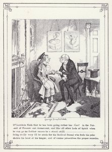 Ilustracja do książki Własna licencjata, czyli postępy pana Lambkina (Gent) (rycina) autorstwa George Cruikshank