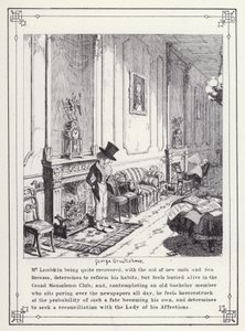Ilustracja do książki Własna licencjata, czyli postępy pana Lambkina (Gent) (rycina) autorstwa George Cruikshank