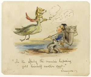 Wiosną czajka Wanton zdobywa kolejny herb autorstwa George Cruikshank