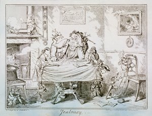 „Zazdrość”, 1835 autorstwa George Cruikshank