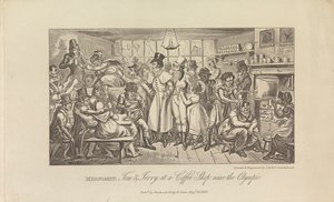 O północy, Tom i Jerry w kawiarni... autorstwa George Cruikshank