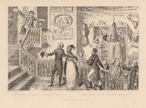 Moi dobrzy przyjaciele, „favete linguis” autorstwa George Cruikshank