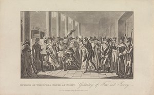 Poza Operą nocą autorstwa George Cruikshank