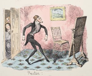 Praktyka, wyd. 1832 (grawerowanie ręcznie kolorowane) autorstwa George Cruikshank