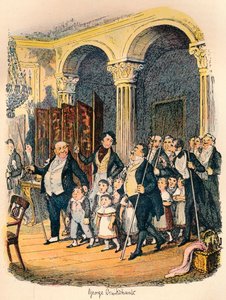 Obiady publiczne, ok. 1900 autorstwa George Cruikshank
