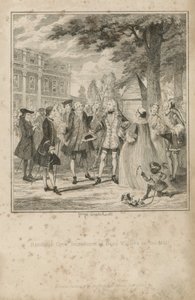 Załoga Randulpha przedstawiona Beau Villiersowi w centrum handlowym autorstwa George Cruikshank