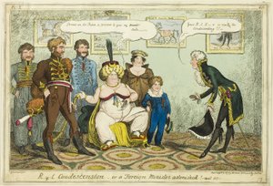Królewska protekcjonalność autorstwa George Cruikshank