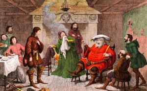 Scena z Henryka IV napisana przez Szekspira (chomo) autorstwa George Cruikshank