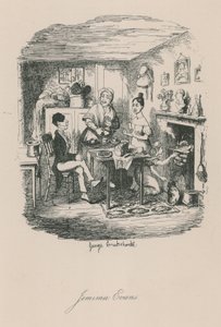 Scena z życia w Londynie: Jemima Evans autorstwa George Cruikshank