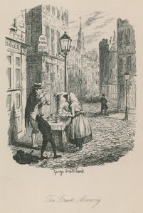 Scena z życia w Londynie: Ulice - poranek autorstwa George Cruikshank