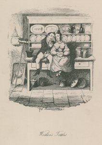 Scena z życia w Londynie: Watkins Tottles autorstwa George Cruikshank