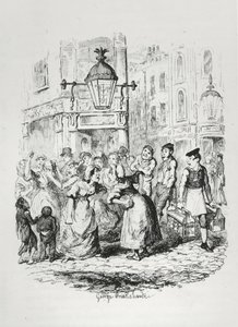 Siedem tarcz, c.1836 autorstwa George Cruikshank