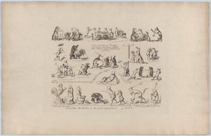 Niektóre dorożki z Wielkiej Wystawy, 1851., 1851. autorstwa George Cruikshank