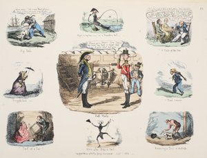 Opowiedz Tale, wyd. 1832 (ręcznie kolorowe grawerowanie) autorstwa George Cruikshank