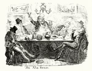 Dom Ale (grawerowanie) autorstwa George Cruikshank