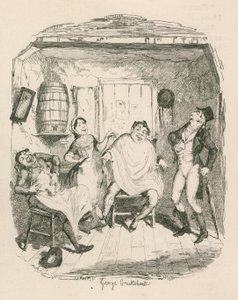 Salon fryzjerski autorstwa George Cruikshank