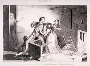 „Butelka”, 1847 autorstwa George Cruikshank