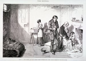 „Butelka”, 1847 autorstwa George Cruikshank