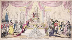 Koronacja cesarzowej Nairs autorstwa George Cruikshank